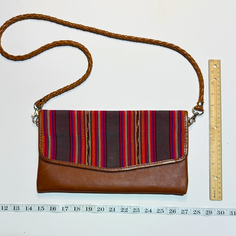 Nena & Co. Atitlan Date Night Clutch with Crossbody | Brown Leather